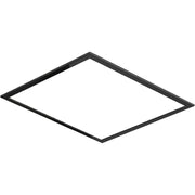 IMEX Supporto a soffitto per soffioni 40x40 cm in acciaio inox S304 e ottone finitura nera opaca struttura robusta per installazione sicura Imex PTC040-NG