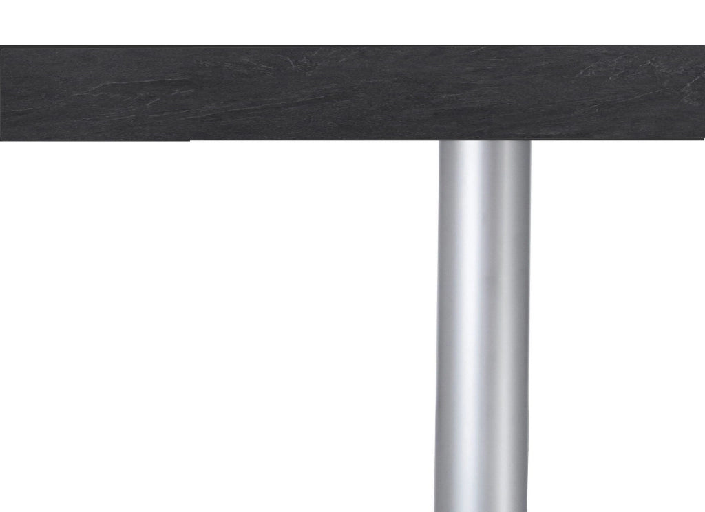 Chanthu, Tavolino da Salotto Multi-piano Made in Italy, 55x55x41h cm Grigio Ardesia