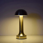 Trade Shop - Lampada Da Tavolo Effetto Bronzo Ricaricabile Usb Lume Luce Calda Per Bar Locali -