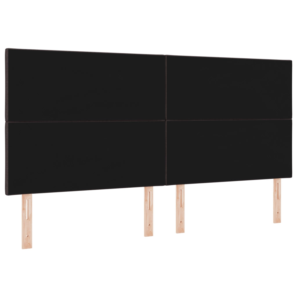 Testiera Design a Blocchi a Diamante Marrone Scuro 200 cm Tessuto