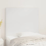 Testiera-Testata-Testiera Decorativa Bianca 80x5x118/128 cm in Similpelle 295299