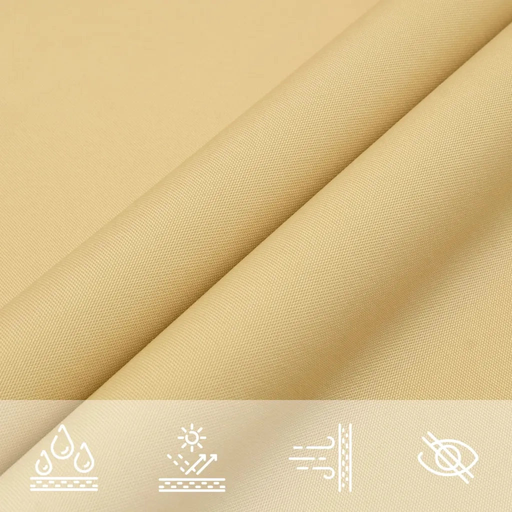 Vela Parasole Sabbia 3,6x3,6x3,6 m 100% Poliestere Oxford 4000932