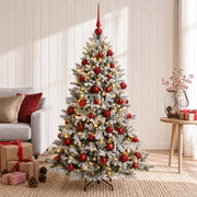 Albero di Natale Artificiale con Palline 150 cm 150 LED 3465876