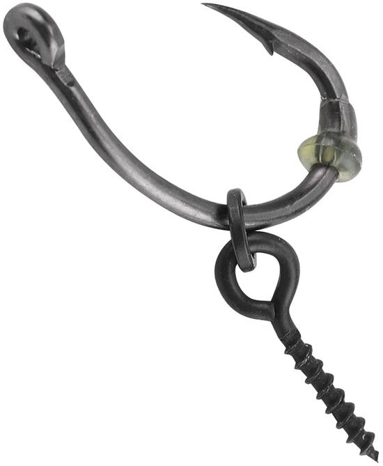 Accessori per pesca a carpa - Set da 30 pezzi - Ganci per carpa da 6# - Viti selfa - Stopper per ganci - Durata eccezionale - Accessori per pesca a carpa
