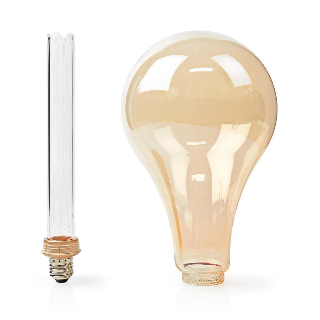 Lampadina E27 LED a filamento 3,5W 120lm 1800K Dimmerabile Formato PS165 Retro Dorato Nedis
