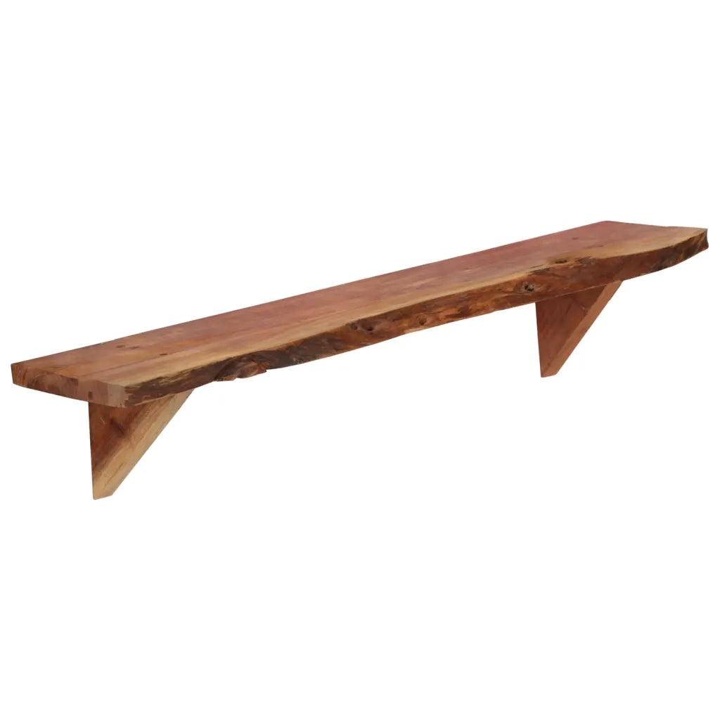 Mensole 2 pz 90x20x18 cm in Legno Massello di Acacia 247928