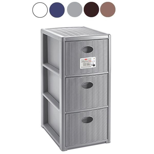 Stefanplast Cassettiera P.3 Elegance Moka 30x40x60cm