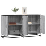 Credenza Grigio Sonoma 134x35x76 cm in Truciolato