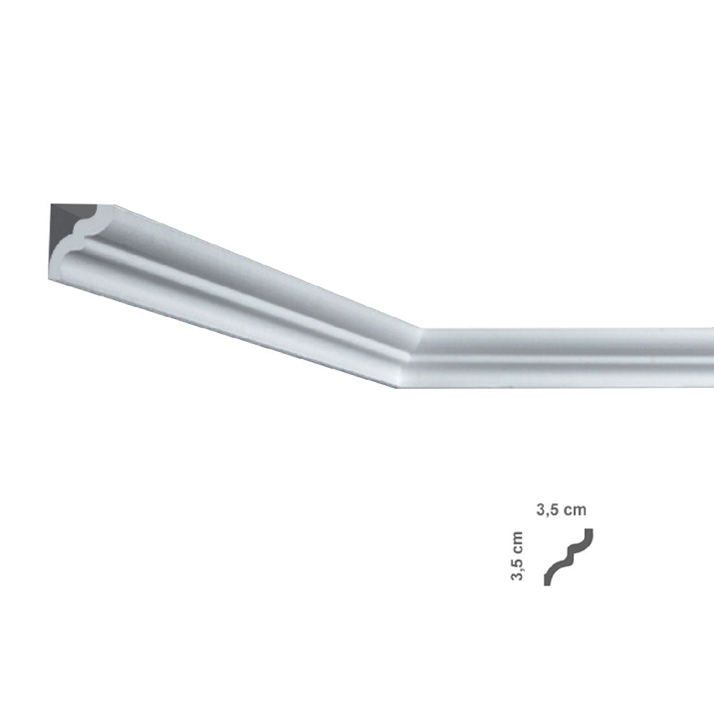 CORNICE DECORATIVA PER SOFFITTO mod. I836 - mm 35 x 35- 125 pezzi  - BOVELACCI