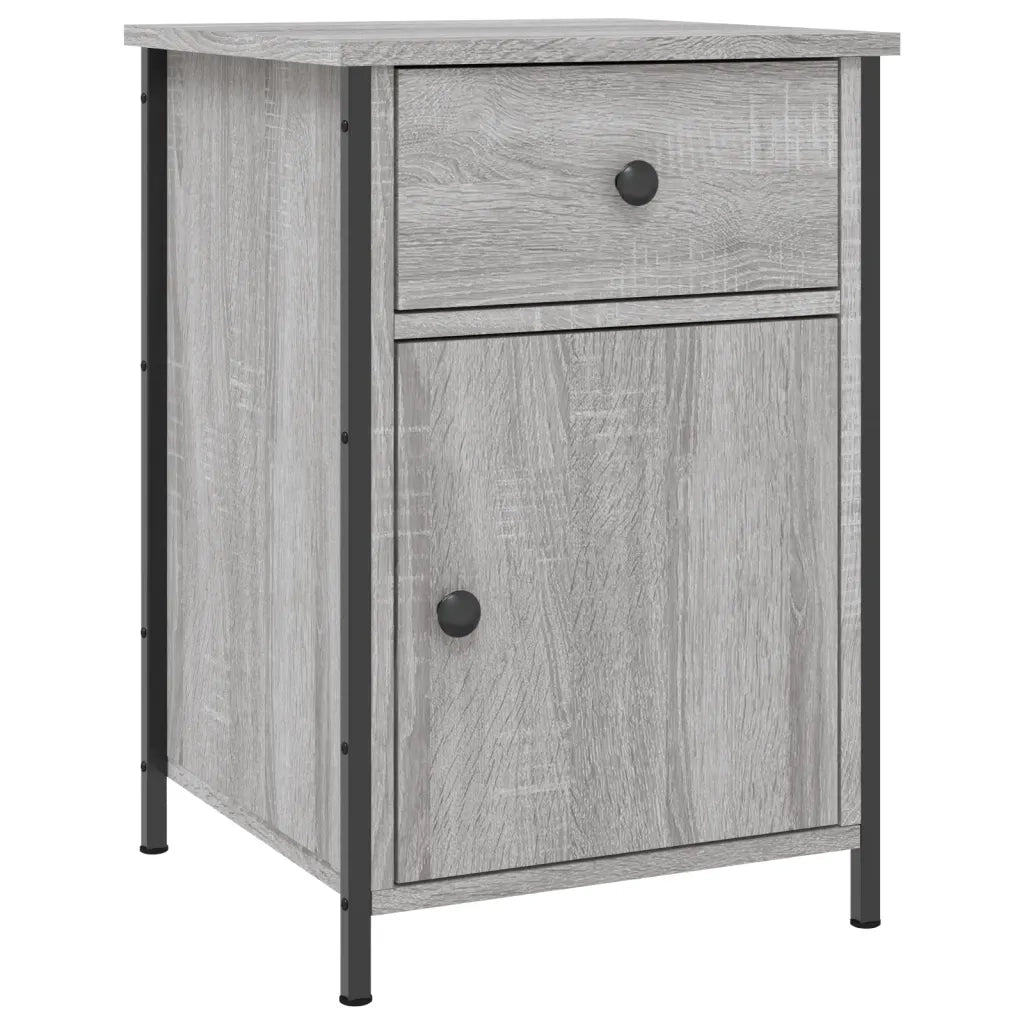 Comodino Grigio Sonoma 40x42x60 cm in Legno Multistratocod mxl 103869