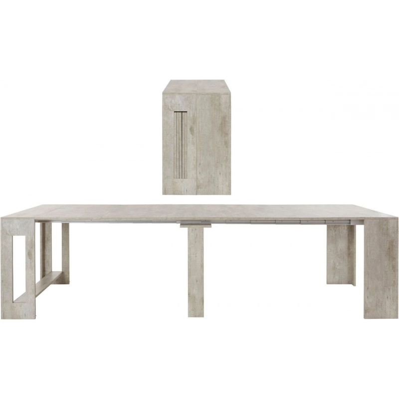 Console Estendibile Pratika – 52cm fino a 3 metri – Bianco Lucido