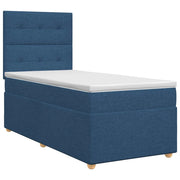 Letto box spring con materasso Blu 80 x 200 cm Tessuto 3453759