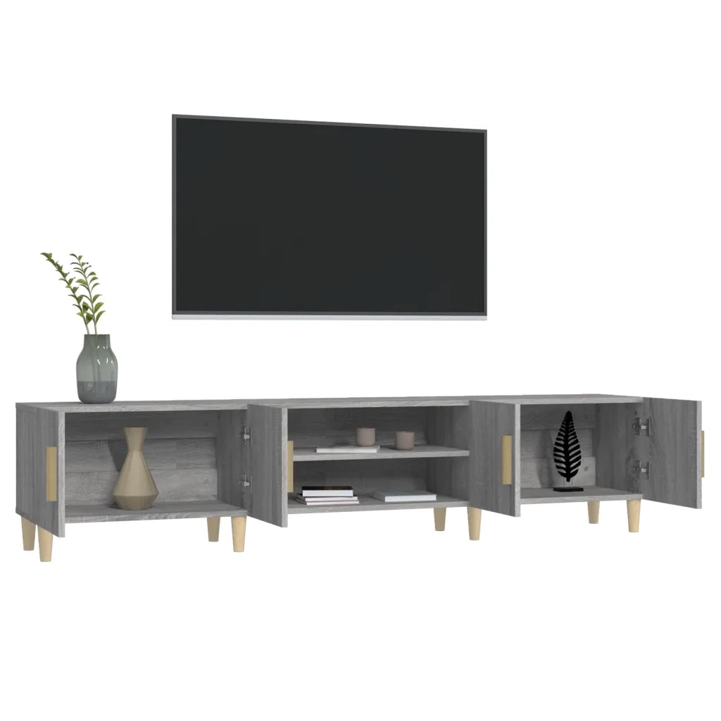 Mobile TV Grigio Sonoma 180x31,5x40 cm in Legno Multistrato 816262