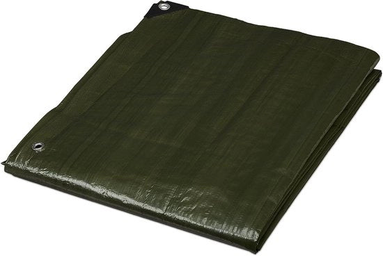 Telaio universale per coibentazione verde 120g/m² con anelli 3 x 4 m - impermeabile e resistente alle fessurazioni