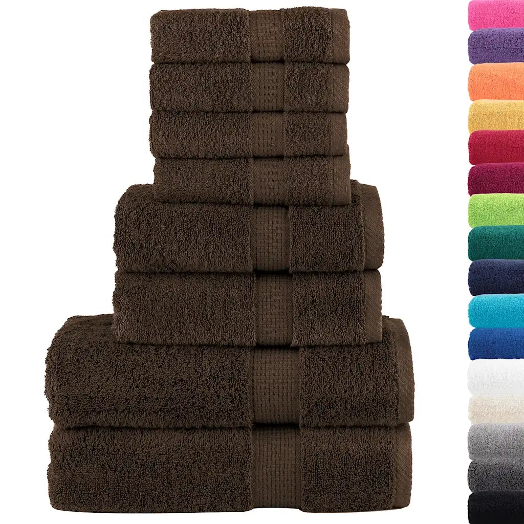 Set ASciugamani SOLUND 8 pz Marroni 600 gsm 137540