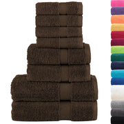 Set ASciugamani SOLUND 8 pz Marroni 600 gsm 137540