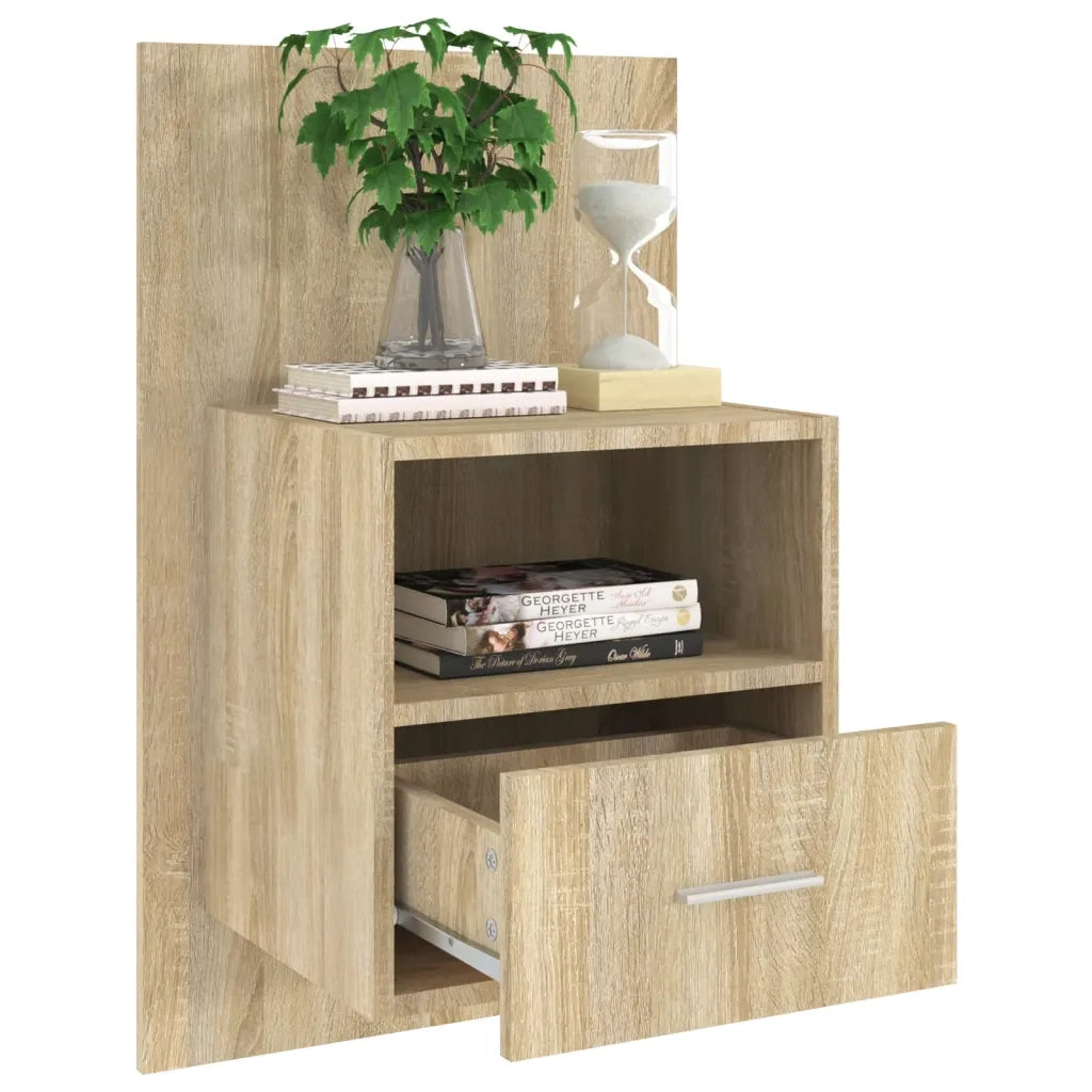 Comodini a Muro 2 pz Rovere Sonoma cod mxl 60210