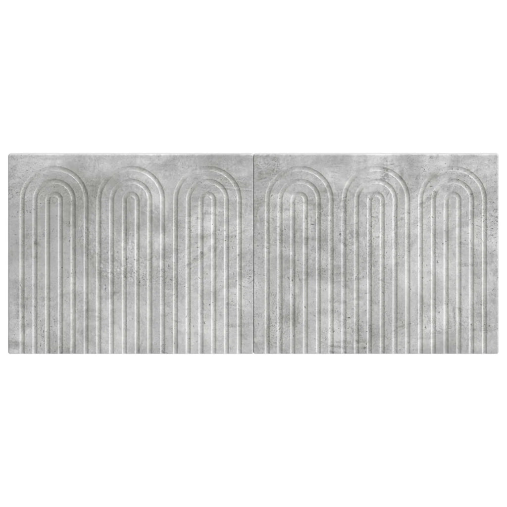 Testiera da Muro ALKMAAR Grigio Cemento Legno ingegnerizzato 896308