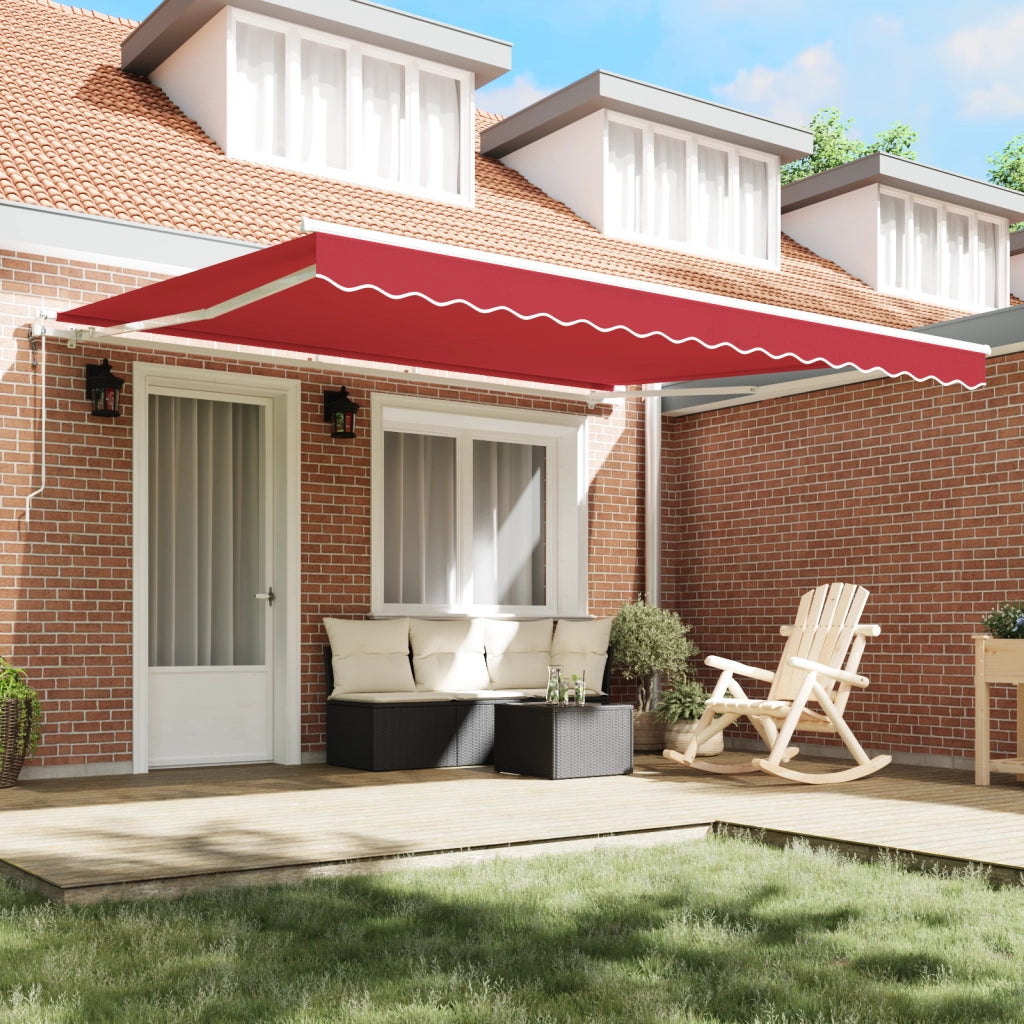 Tenda retrattile automatica  rossa 400x300 cm