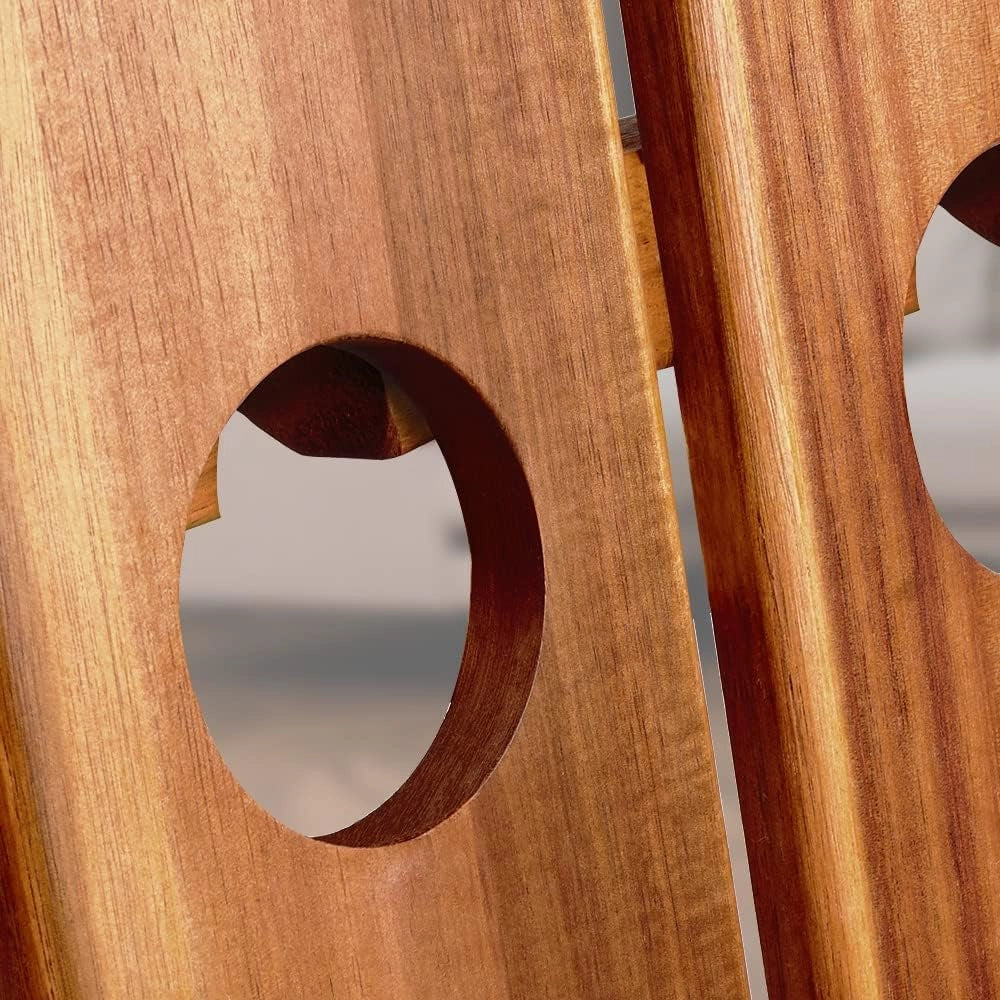 Portavini 36 Bottiglie in Legno di Acacia 87x 55x 39 cm Cantina Cucina Soggiorno Portabottiglie Botte Scaffale Rustico