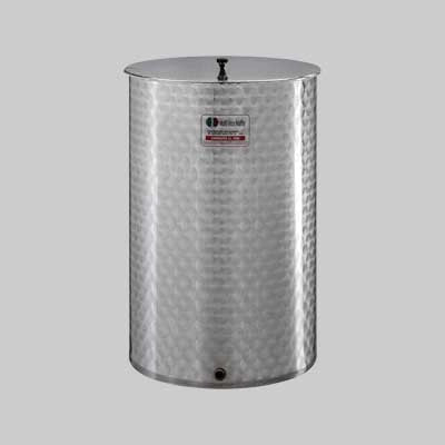 CONTENITORE PER ALIMENTI MINOX 800 lt - Ø 970 mm x 1210h - foro 1 - MINOX