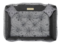 AIO FACTORY 100x75 cm KINGDOG Cuccia per cani impermeabile personalizzabile Ossa nere