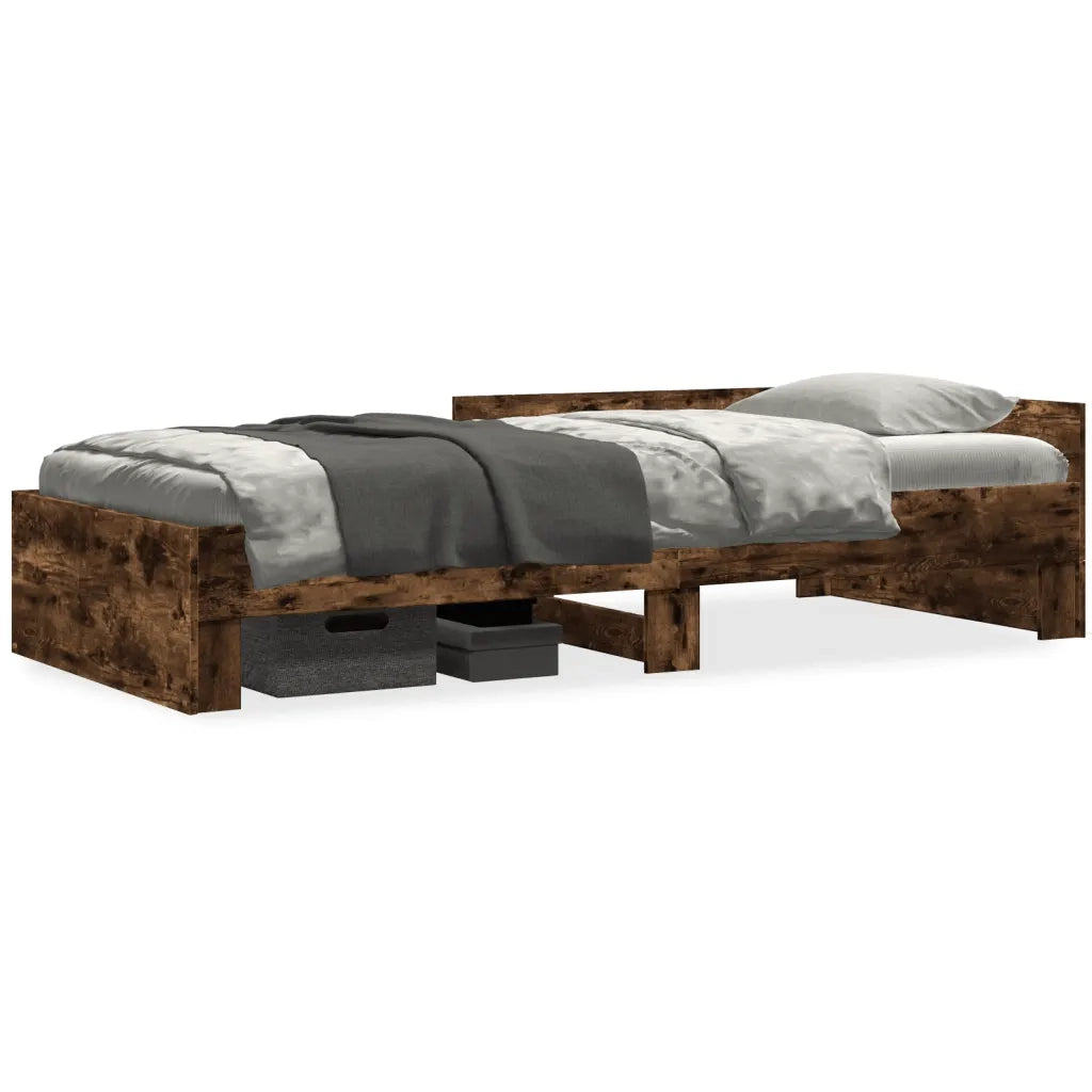Giroletto senza Materasso Rovere Fumo 90x200 cm in Truciolato 849583