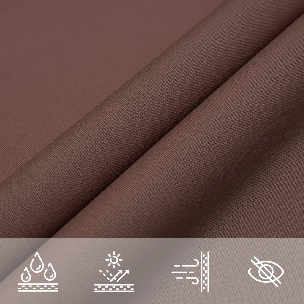 Parasole a Vela Oxford Rettangolare 3x4 m Marrone