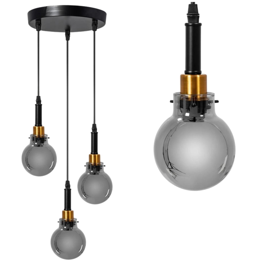 Lampada APP1125-3CP Black Gold