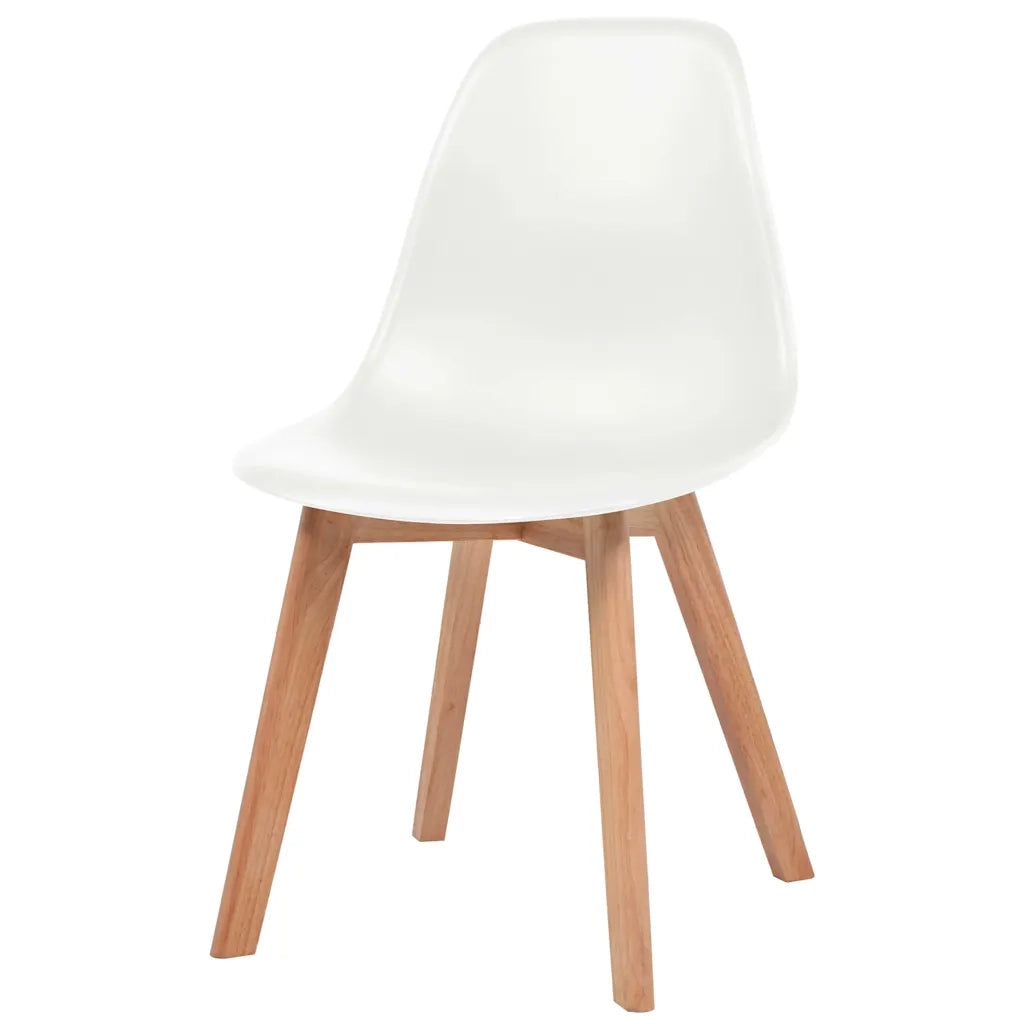 Sedie da Pranzo 6 pz Bianche in Plastica cod mxl 25460