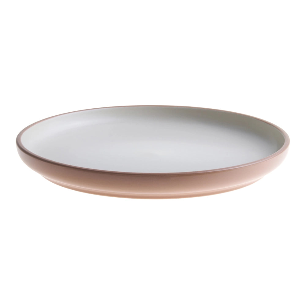 Servizio da tavola 16 pezzi in gres beige e blu elegante per cucina e sala da pranzo con finitura smaltata colorata per 4 persone