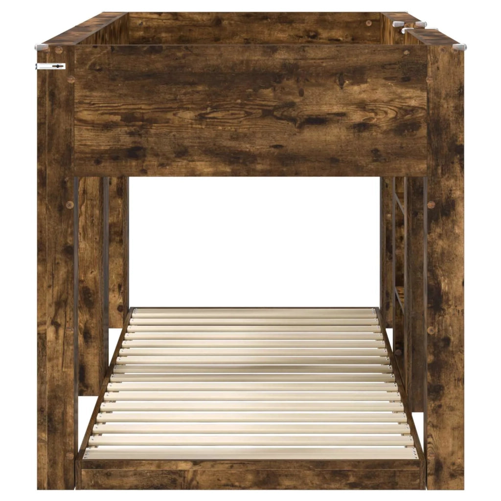 Letto a Castello per Bambini Rovere fumé 90 x 190 cm