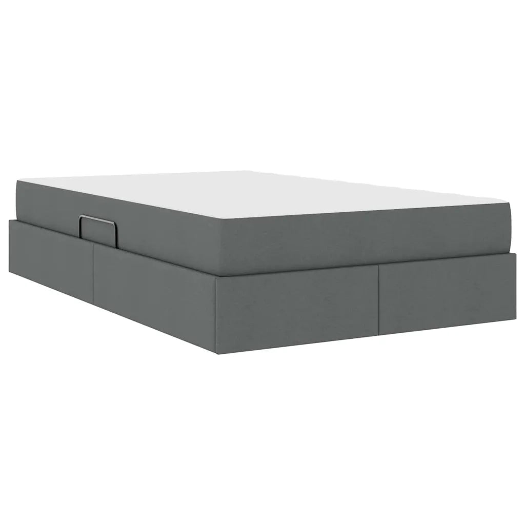 Letto con contenitore e materasso Grigio scuro 120 x 200 cm 3399653