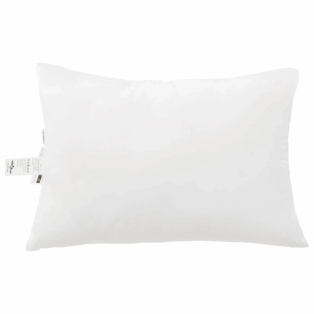 Piumone | Duvet con Cuscini 3 pz Bianco Microfibra e Piuma d'Oca