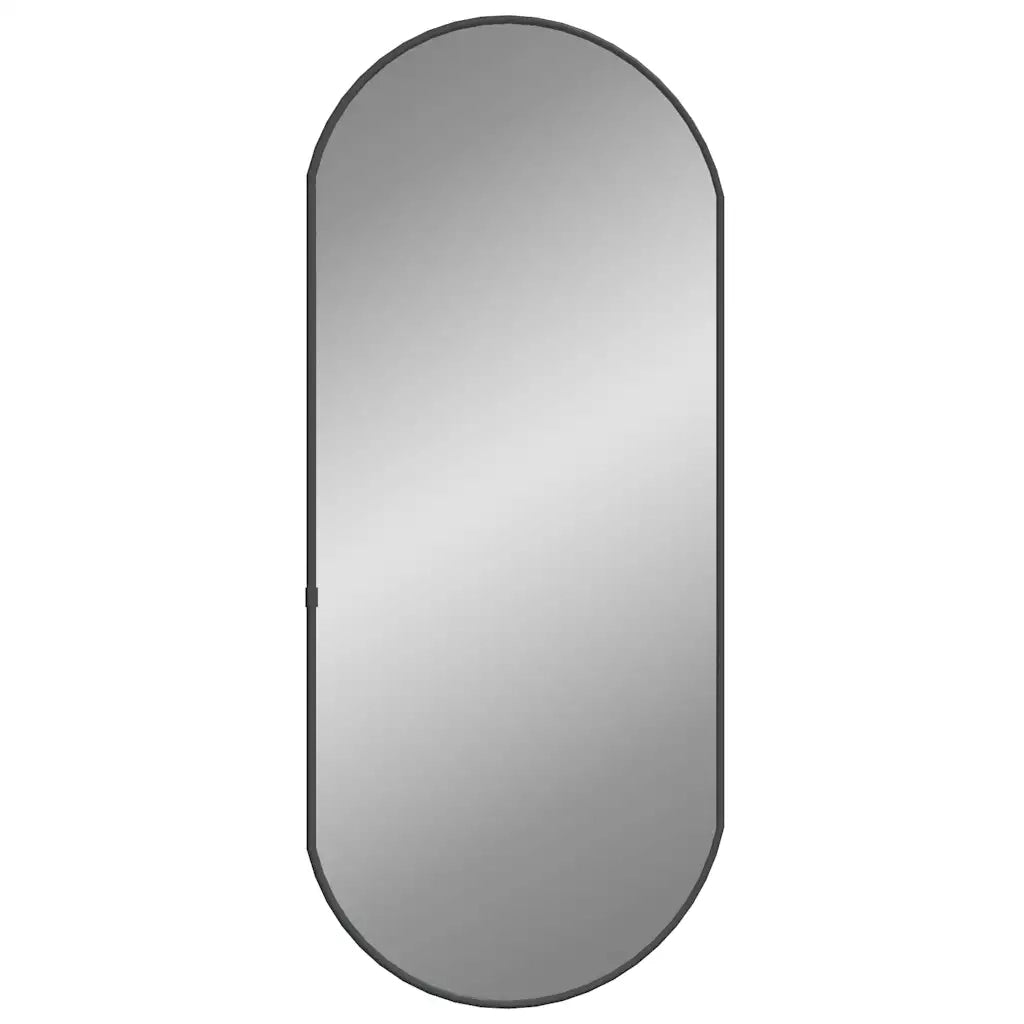 Specchio da Parete Nero 70x30 cm Ovalecod mxl 95580