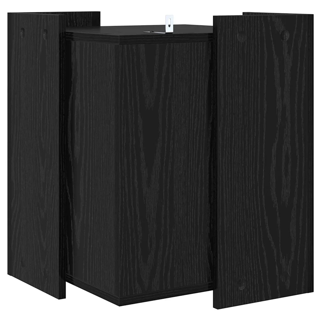 Rifugio per lettiera per gatti Rovere Nero 42 x 42 x 51 cm