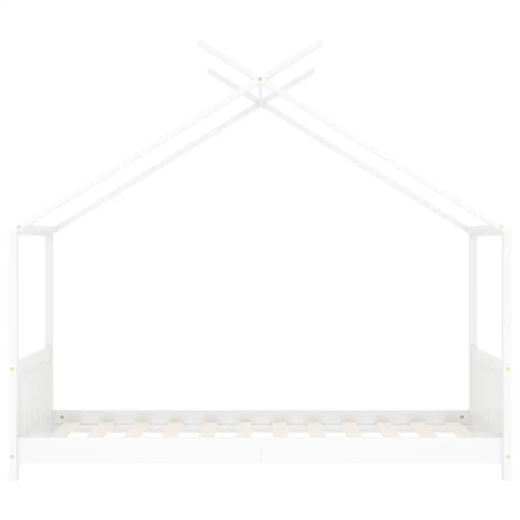 Giroletto per Bambini Bianco in Massello di Pino 80x160 cm 283368