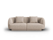 Cosmopolitan Design - Divano "Tulum" 2 posti in ciniglia beige 