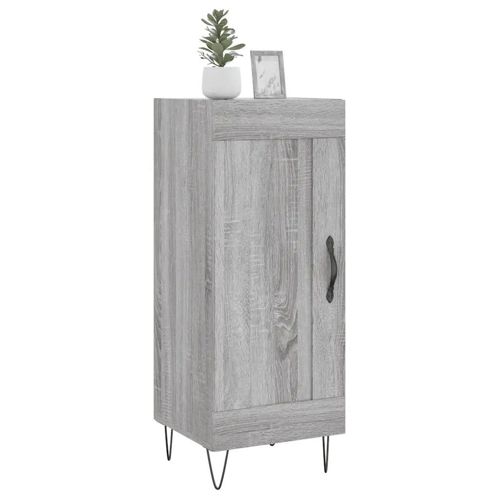 Credenza | Madia | Buffet da pranzo | Armadio da pranzo Grigio Sonoma 34,5x34x90 cm in Legno Multistrato
