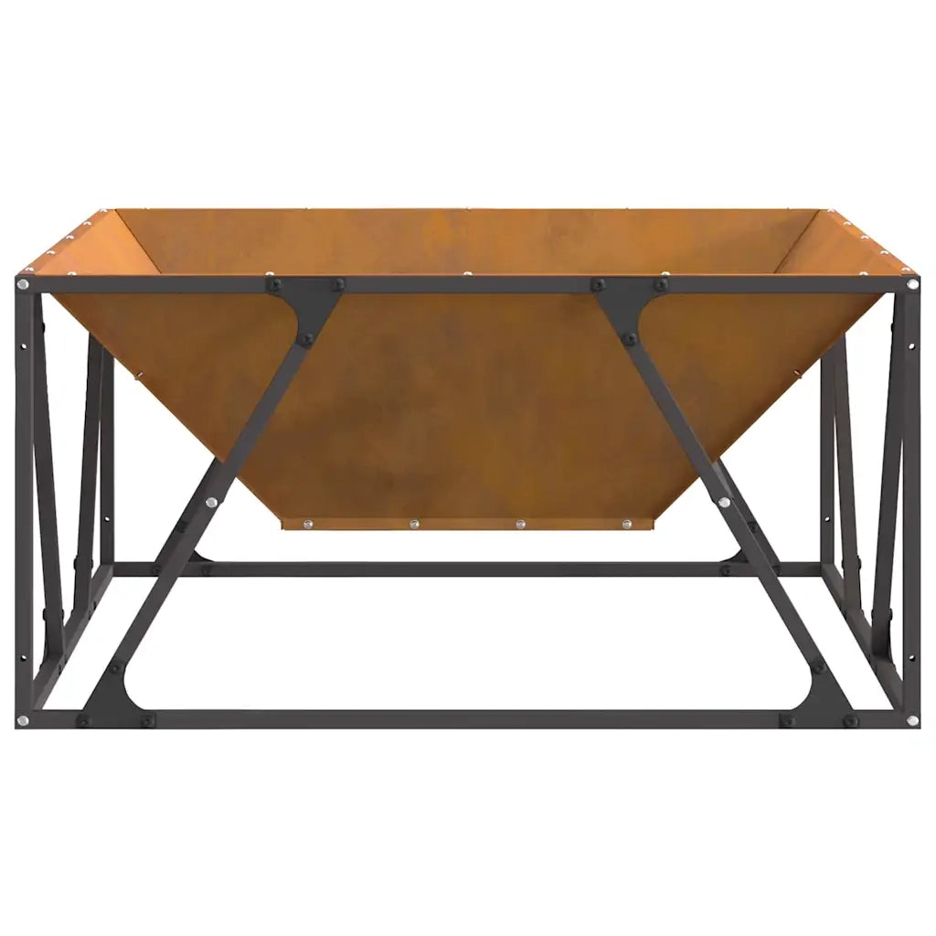 Focolare-Stufa-Camino Marrone 80 x 80 x 40 cm Acciaio 724511