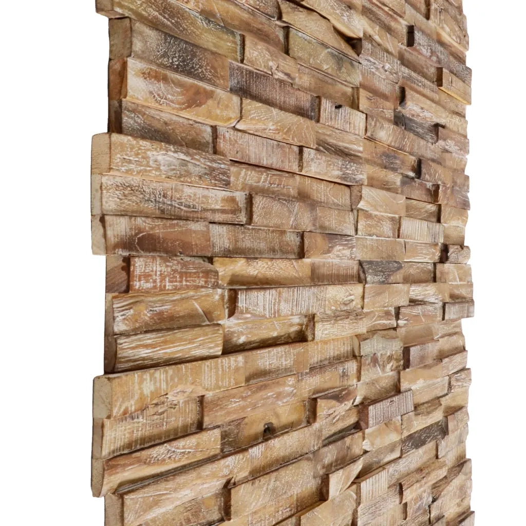 Pannelli per Pareti 10 pz 1,01 m² in Legno Massello di Teak 326177