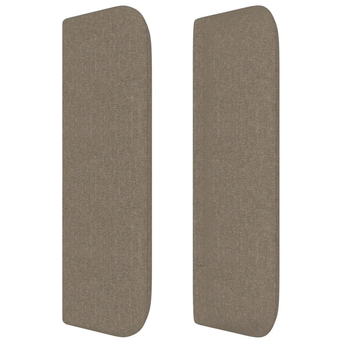 Testiera ad Orecchio Tortora 93x16x78/88 cm in Tessuto