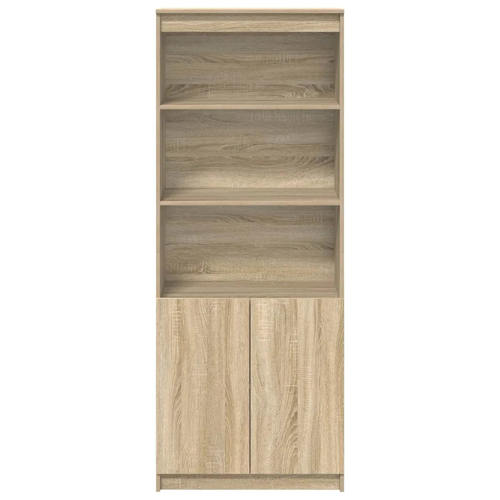 Credenza Rovere Sonoma 70x35x180 cm in Legno Multistrato