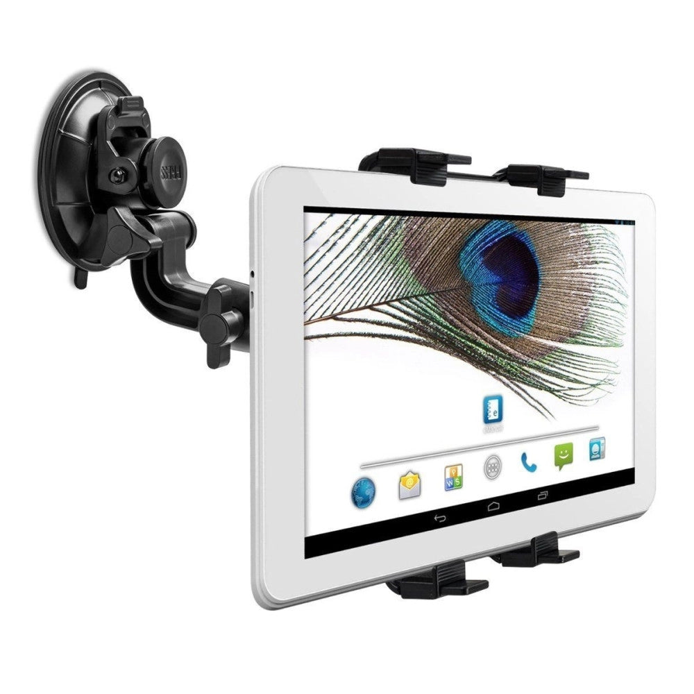 Trade Shop - Supporto Per Auto Universale Con Ventosa Per Tutti I Tablet Porta Rotazione 360° -