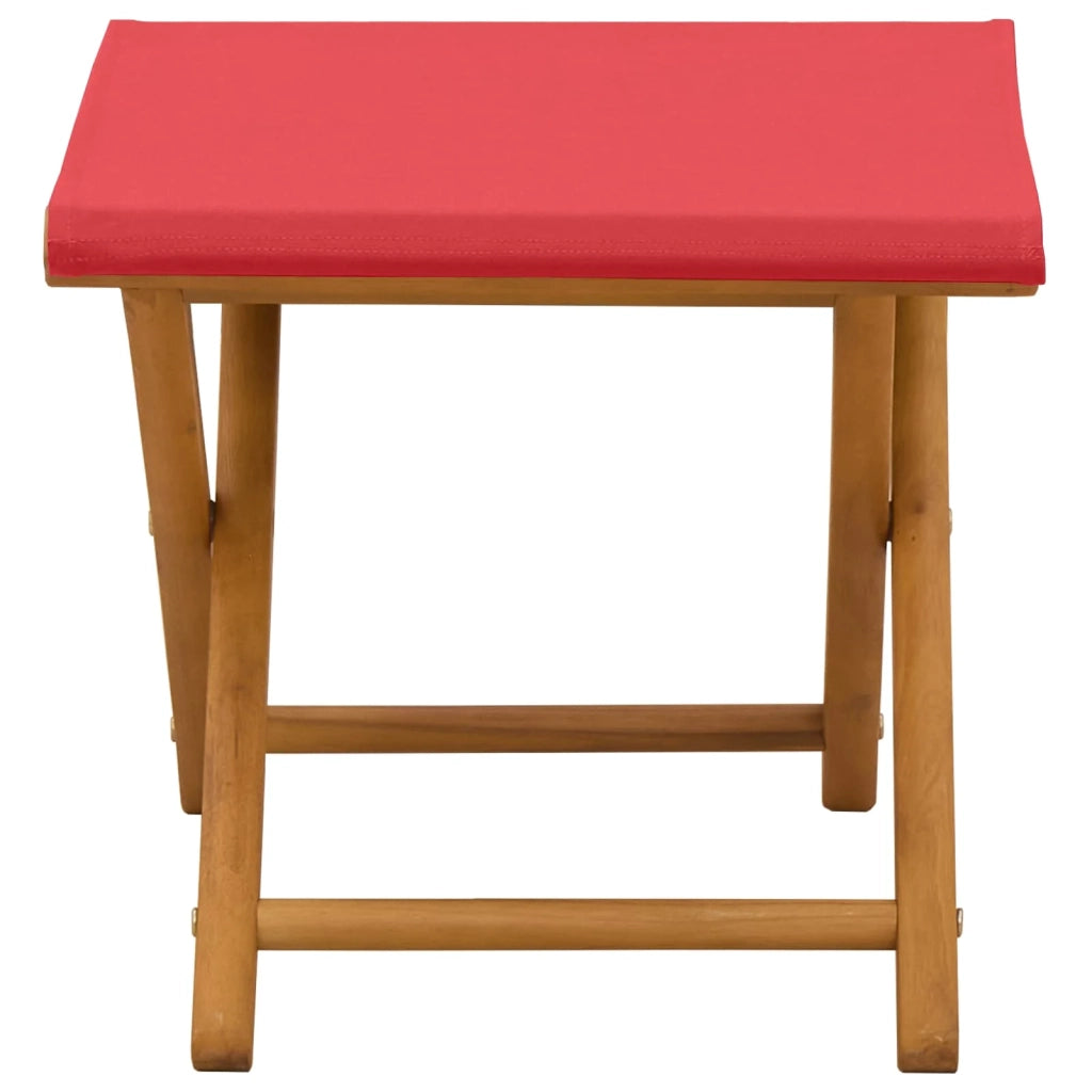 Lettino 2 pcs Legno di Eucalipto Massello Rosso 42024892