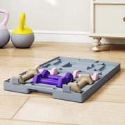 Set di manubri in acciaio 6 pezzi con custodia, colore rosa, per allenamento domestico