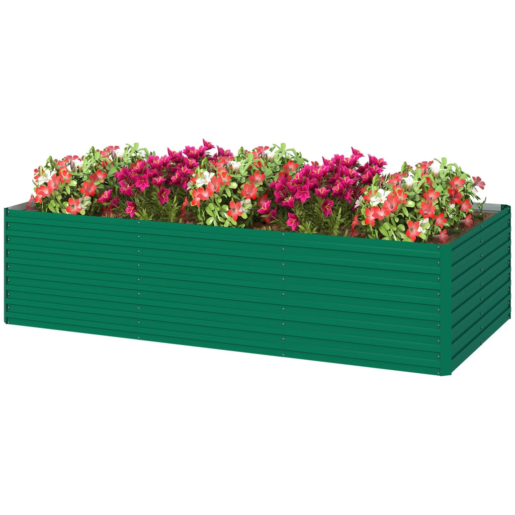 Fioriera Rettangolare da Giardino ¨C Zephmum ¨C Verde 240x120x60cm
