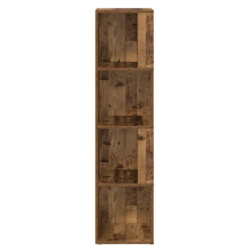 Scaffale Angolare Legno Vecchio 33x33x132 cm in Truciolato 856722