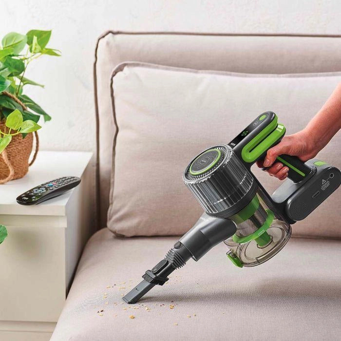 Polti PBEU0120 Forzaspira D-Power SR500 Aspirapolvere a bastone 2 in 1 senza sacchetto motore digitale brushless filtro EPA 0,6 L autonomia 40 min 84 dB colore Verde