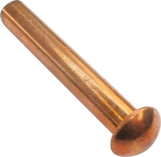 Set di 20 viti a cappuccio in rame Ø 4 x 25 mm cappuccio semilunare viti a cappuccio completa DIN 660 montaggio